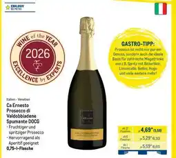 METRO Ca Ernesto Prosecco di Valdobbiadene Spumante DOCG Angebot