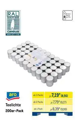 METRO aro Teelichte Angebot