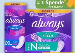 REWE Center Always Discreet Inkontinenz-Einlagen Angebot