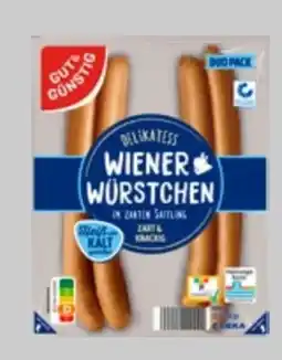 Edeka Xpress Gut & Günstig Delikatess Wiener Würstchen Angebot