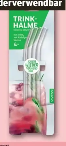 REWE Center Vivess Glas Trinkhalme Angebot