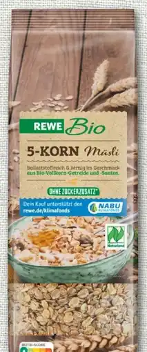 nahkauf Rewe Bio 5 Korn Müsli Angebot