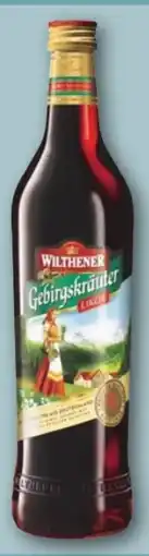 REWE Center Wilthener Gebirgskräuter Likör Angebot