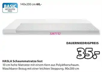 Jysk HASLA Schaummatratze fest Angebot