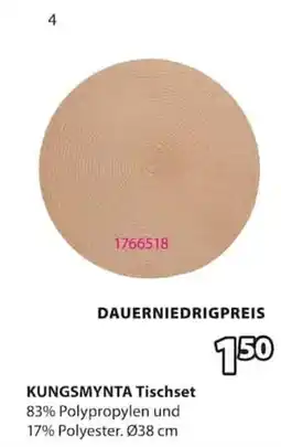 Jysk KUNGSMYNTA Tischset Angebot
