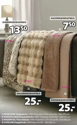 Jysk ROSENVIAl FleeceDecke Angebot