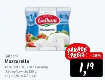 KONSUM Galbani Mozzarella Angebot