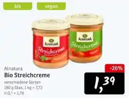 KONSUM Alnatura Bio Streichcreme Angebot