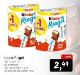 KONSUM kinder Riegel Angebot