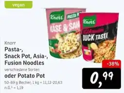 KONSUM Knorr Pasta-, Snack Pot, Asia-, Fusion Noodles oder Potato Pot Angebot