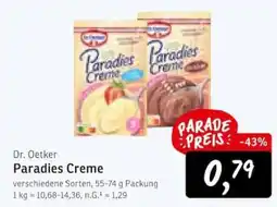 KONSUM Dr. Oetker Paradies Creme Angebot