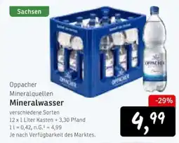 KONSUM Oppacher Mineralquellen Mineralwasser Angebot