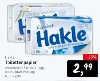 KONSUM Hakle Toilettenpapier Angebot