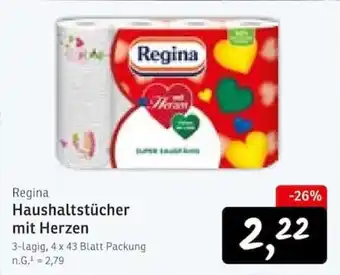 KONSUM Regina Haushaltstücher mit Herzen Angebot