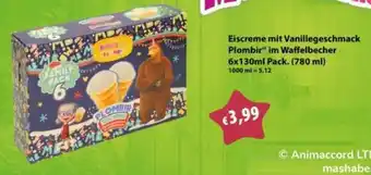 Mix Markt Eiscreme mit Vanillegeschmack Plombir Angebot