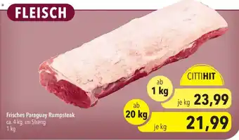 CITTI Markt Frisches Paraguay Rumpsteak Angebot