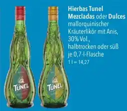 CITTI Markt Hierbas Tunel Mezcladas oder Dulces mallorquinischer Kräuterlikör mit Anis Angebot
