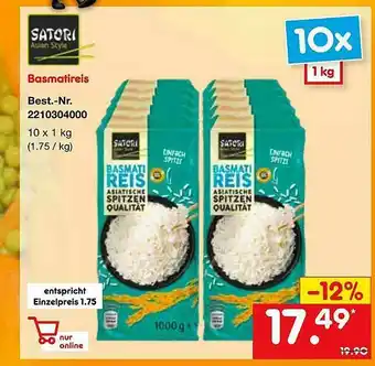 Netto Marken-Discount Satori Basmatireis Angebot