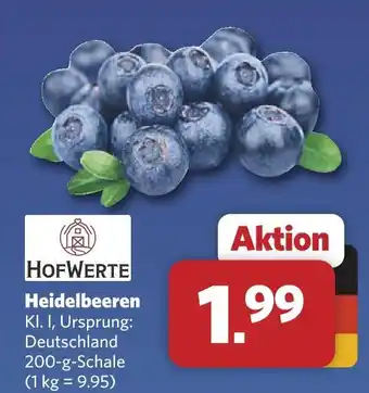 Combi Hofwerte heidelbeeren Angebot