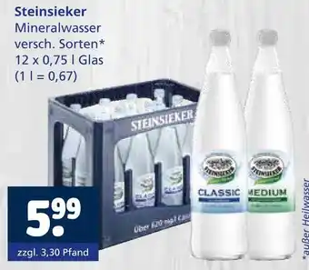 Getränkewelt Steinsieker mineralwasser Angebot