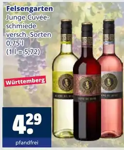 Getränkewelt Felsengarten junge cuvée-schmiede Angebot
