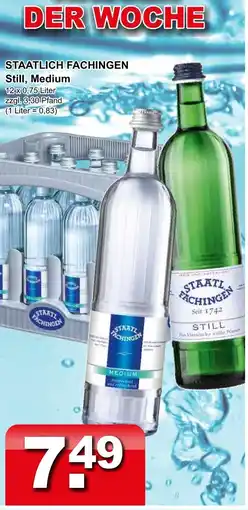 Getränkeparadies Gefromm Staatlich fachingen still Angebot