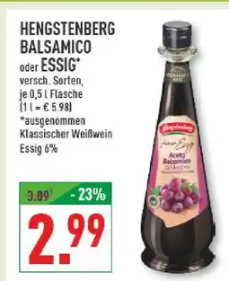 Marktkauf Hengstenberg balsamico oder essig Angebot