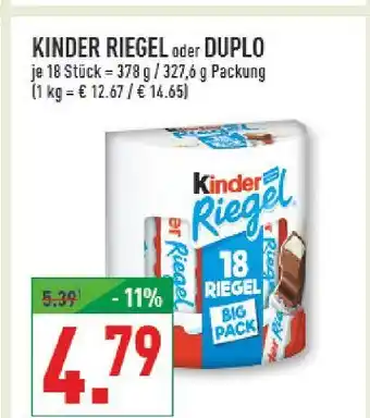 Marktkauf Kinder riegel Angebot
