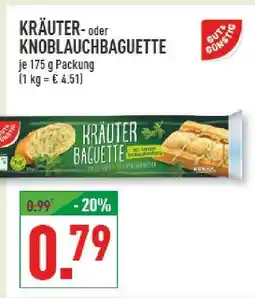 Marktkauf Gut&günstig kräuterbaguette Angebot