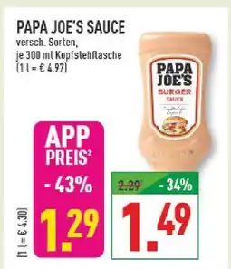 Marktkauf Papa joe's sauce Angebot