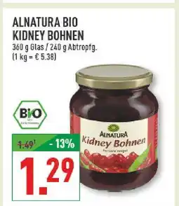 Marktkauf Alnatura bio kidney bohnen Angebot
