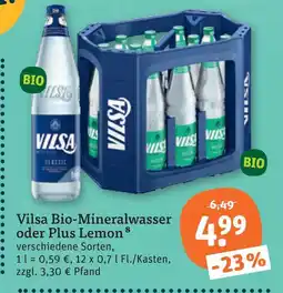 tegut Vilsa bio-mineralwasser Angebot
