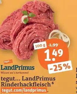 tegut Tegut... landprimus rinderhackfleisch Angebot
