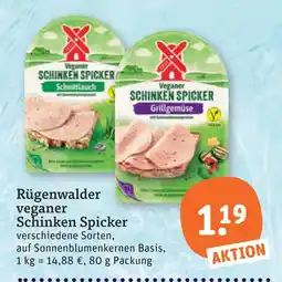 tegut Rügenwalder veganer schinken spicker Angebot