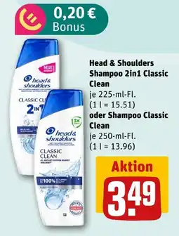 nahkauf Head & shoulders shampoo 2in1 classic clean Angebot