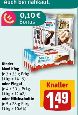 nahkauf Kinder maxi king Angebot