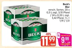 Marktkauf Beck's bier Angebot