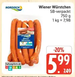 Marktkauf Nordisch wiener würstchen Angebot