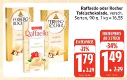 Marktkauf Ferrero rocher tafelschokolade Angebot