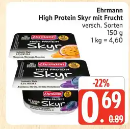 Marktkauf Ehrmann high protein skyr mit frucht Angebot