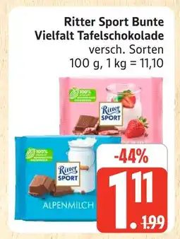 Marktkauf Ritter sport bunte vielfalt tafelschokolade Angebot