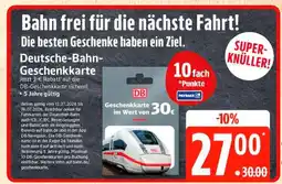 Marktkauf Deutsche bahn geschenkkarte Angebot