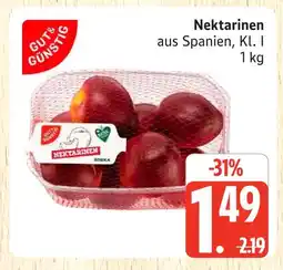 Marktkauf Edeka nektarinen Angebot