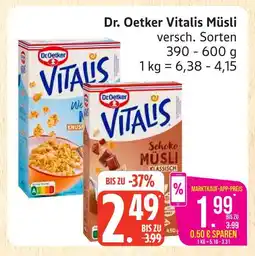 Marktkauf Dr. oetker vitalis müsli Angebot