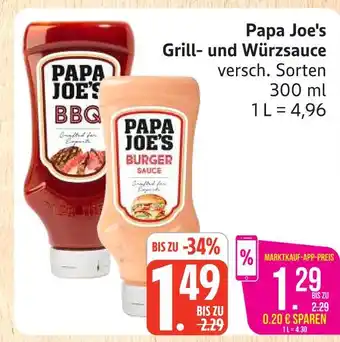Marktkauf Papa joe's grill- und würzsauce Angebot