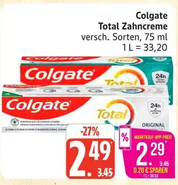 Marktkauf Colgate total zahncreme Angebot