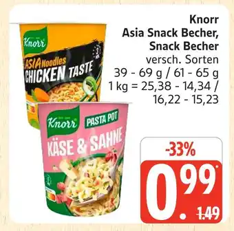 Marktkauf Knorr asia snack becher Angebot