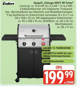 Marktkauf Enders gasgrill „chicago next 3r turbo“ Angebot