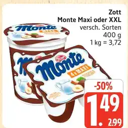 Marktkauf Zott monte maxi Angebot