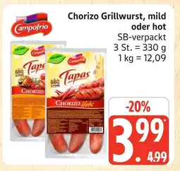 Marktkauf Campofrio chorizo grillwurst, mild Angebot